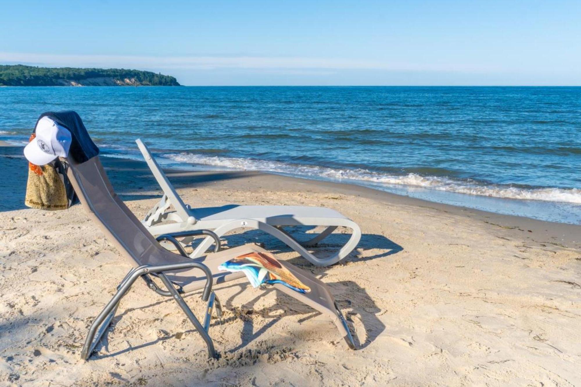 Traumhaftes Appartement Mit Balkon - Odins Blick Wohnung 6 - Mit Privatstrand, Sauna Lobbe Eksteriør billede